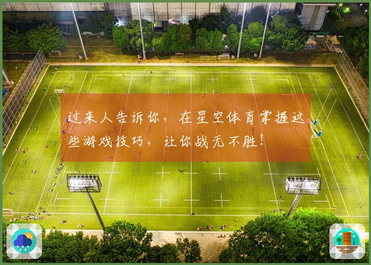 过来人告诉你，在星空体育掌握这些游戏技巧，让你战无不胜！